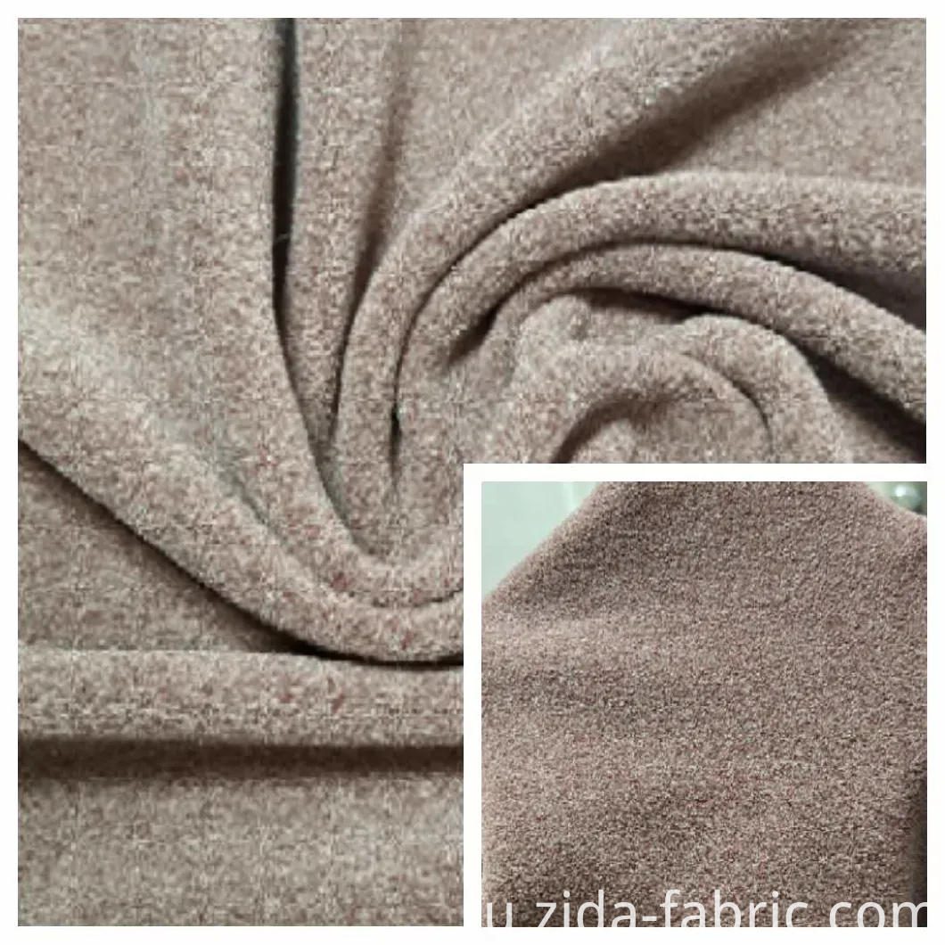 Полярный флис Mirco Polar Fleece из DTY и спандекса с катионом Односторонняя щетка Односторонняя ткань, предотвращающая заедание